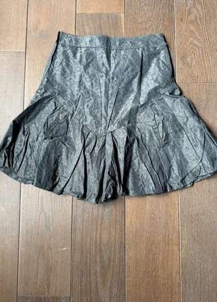 Jupe plissée gris anthracite fleurie - Bruphils - T36, marque: Bruphils, état: Très bon état, taille: S / 36 / 8, 9,00 €, 10,15 € Protection acheteurs incluse