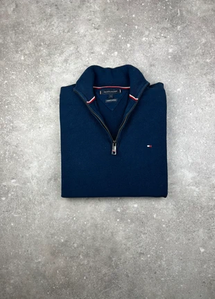 Pull Half-zip Col Camionneur Tommy Hilfiger Taille L Homme Bleu Marine Maille 100% Coton #T111, brand: Tommy Hilfiger, condition: Very good, size: L, €33.00, €35.35 includes Buyer Protection Pro