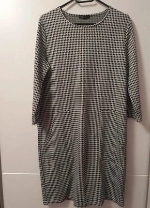 Bequemes Kleid mit Hahnentritt-Muster – Größe M, marque: Taschen, état: Très bon état, taille: M / 38 / 10, 12,00 €, 13,30 € Protection acheteurs incluse