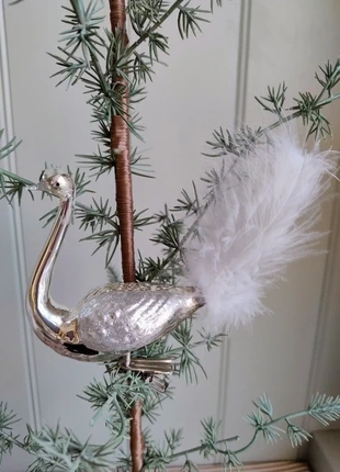 Prachtig! Vintage kerstbal grote zwaan vogel, merk: Vintage, staat: Heel goed, € 14,50, € 15,93 inclusief Kopersbescherming Pro