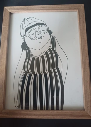 Houten fotolijst met glas en vervangbare poster 20x26cm, merk: NO LABEL, staat: Als nieuw, € 4,50, € 5,43 inclusief Kopersbescherming