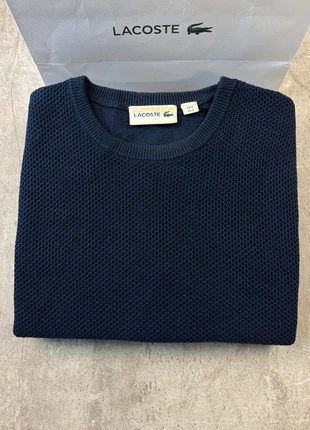 Pull col round lacoste unies marine logo brodé taille S homme / KZ092, brand: Lacoste, condition: Very good, size: S, €34.90, €37.35 includes Buyer Protection