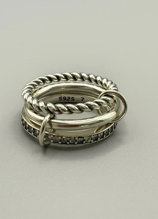 Bague empilable argent 925 vintage, marque: Argent, état: Très bon état, taille: 17,3 mm, 12,90 €, 14,25 € Protection acheteurs (Pro) incluse
