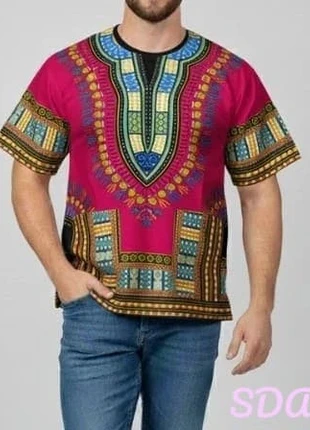 Haut en tissu coton motifs dashiki boubou africain Mixte, marque: Coton, état: Très bon état, taille: L, 22,00 €, 23,80 € Protection acheteurs (Pro) incluse
