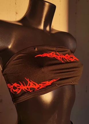 Crop top handmade tribal prints, brand: Punk Rave, condizioni: Nuovo senza cartellino, taglia: S / IT 40 / EU 36, €15.00, €16.45 include la Protezione acquisti