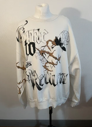 Hoodie/ Sweat oversize Bershka, marque: Bershka, état: Très bon état, taille: L / 40 / 12, 10,00 €, 11,20 € Protection acheteurs incluse