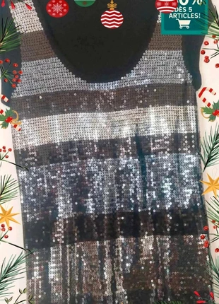 Robe courte/Tunique à sequins T40-L, brand: Jacqueline Riu, condizioni: Buone, taglia: L / IT 44 / EU 40, €4.90, €5.85 include la Protezione acquisti