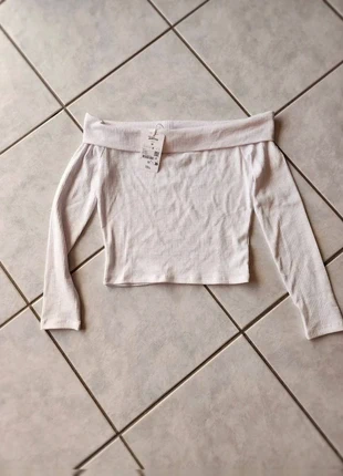 Haut bardot off-shoulder blanc taille M 38 Jennyfer, brand: Jennyfer, condition: New with tags, size: M / 38 / 10, €5.00, €5.95 includes Buyer Protection