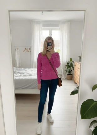 Pull col en V - Ralph Lauren - Rose - Torsadé - L, marque: Ralph Lauren, état: Très bon état, taille: L / 40 / 12, 43,00 €, 45,85 € Protection acheteurs incluse