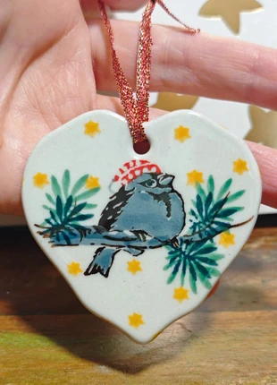 unikat Bunzlau kerst hanger, merk: bunzlau, staat: Nieuw met prijskaartje, € 14,99, € 16,44 inclusief Kopersbescherming