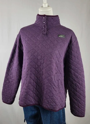 Pull matelassé Eddie Bauer violet femme XL col montant boutons chaud outdoor vintage, marque: Eddie Bauer, état: Très bon état, taille: XL / 42 / 14, 15,00 €, 16,45 € Protection acheteurs incluse