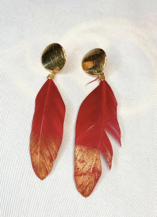 Boucles d'oreilles élégantes style plume, marque: Inconnu, état: Neuf avec étiquette, 6,00 €, 7,00 € Protection acheteurs (Pro) incluse