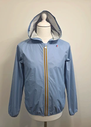 Manteau veste parka imperméable K-way Jack plus dot bleu taille M mixte 🔥, merk: K-Way, staat: Heel goed, maat: M, € 99,00, € 104,65 inclusief Kopersbescherming Pro