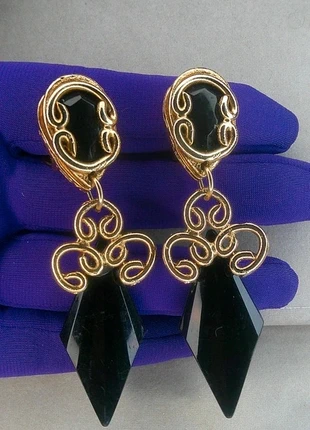 Grandes Boucles d oreilles a clips pendentes gouttes, marke: Haute Couture, zustand: Sehr gut, 49,00 €, 52,15 € beinhaltet Vinted-Käuferschutz Pro