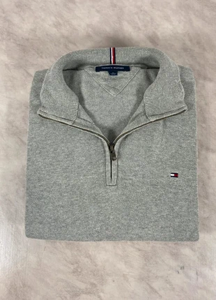 Tommy Hilfiger – Pull zip 1/4 gris XL homme – Iconique, épais & premium Code 021N, marca: Tommy Hilfiger, estado: Muy bueno, tamaño: XL, 35,00 €, 37,45 € Protección al comprador Pro incluida