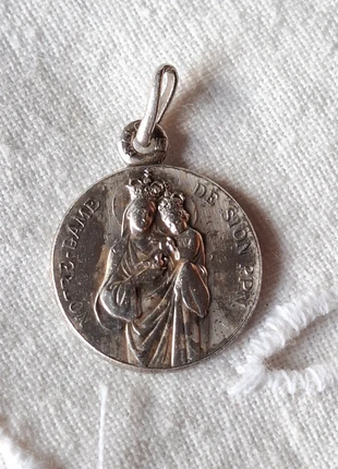 Médaille religieuse ancienne en argent – Notre-Dame de Sion, marca: Argent, estado: Bom, €15.00, €16.45 inclui Proteção do Comprador