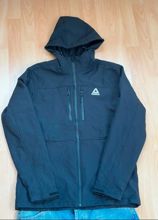 Reebok Softshell-Jacke Schwarz mit Kapuze – Herren Größe S, marque: Reebok, état: Très bon état, taille: S, 15,00 €, 16,45 € Protection acheteurs incluse