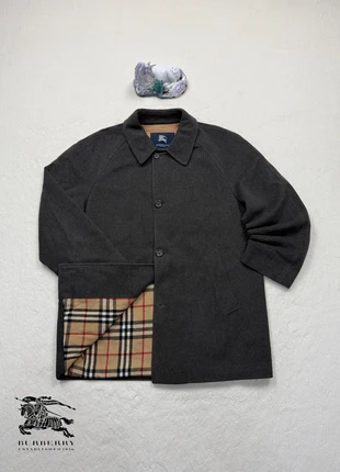 Burberry Wool Coat Dark Grey Elegant Old Money Premium Quality 90s, marque: Burberry, état: Très bon état, taille: L, 184,00 €, 193,90 € Protection acheteurs incluse