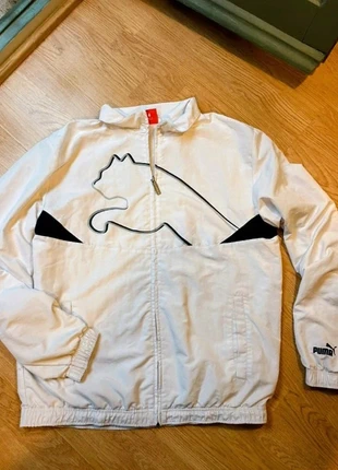 Chaqueta Puma talla S blanca retro deportiva unisex original estilo urbano y vintage, marque: Puma, état: Neuf sans étiquette, taille: S, 15,00 €, 16,45 € Protection acheteurs incluse