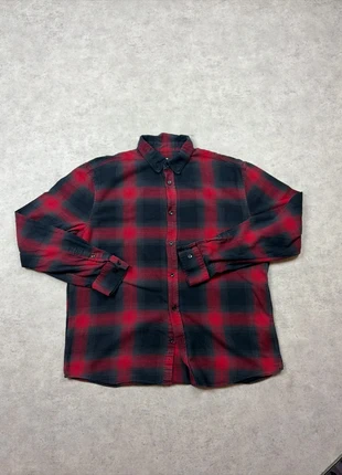 Chemise H&M à carreaux rouge et noir – Flanelle – Taille XL- 899, marque: H&M, état: Très bon état, taille: XL, 12,00 €, 13,30 € Protection acheteurs incluse
