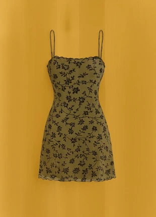 Robe courte à fines bretelles imprimé floral – Robe légère style y2k / romantique, marque: Floral, état: Très bon état, taille: S / 36 / 8, 45,00 €, 47,95 € Protection acheteurs (Pro) incluse