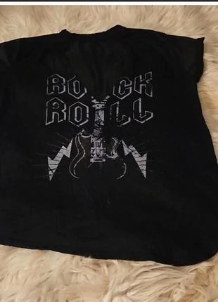 Seductions by Sirens Rock ’n’ Roll Cutout V-Neck Graphic T-Shirt | Black, brand: Seductions By Siren, condition: Very good, size: S / UK 8-10, £9.07, £10.22 includes Buyer Protection