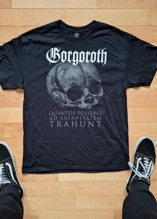 Gorgoroth t-shirt black metal size L, marke: Gildan, zustand: Neu, größe: L, 29,00 €, 31,15 € inklusive Vinted-Käuferschutz