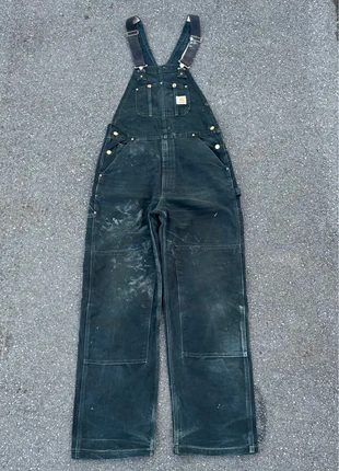 Salopette/dungarees carhartt R01 BLK double knee workwear noir patiné vintage - Taille L(34x32), marca: Carhartt, estado: Muito bom, tamanho: L, €59.00, €62.65 inclui Proteção do Comprador Pro