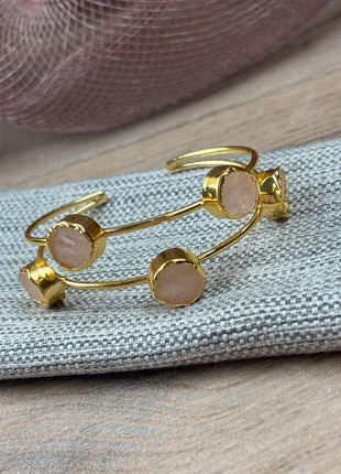 Superbe bracelet manchette quartz cabochons., état: Très bon état, 16,00 €, 17,50 € Protection acheteurs (Pro) incluse