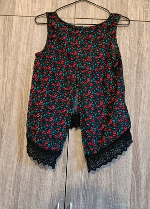 Top à fleurs ouvert, marca: Sew here, estado: Muito bom, tamanho: L / 40 / 12, €3.00, €3.85 inclui Proteção do Comprador