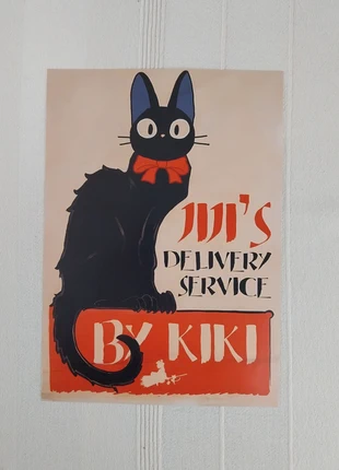 Affiche Studio Ghibli Kiki la petite sorcière Jiji, brand: Studio Ghibli, condition: Like new, €9.00, €10.15 includes Buyer Protection Pro