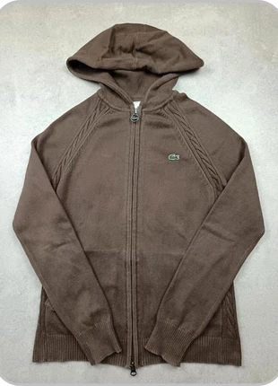 Pull à capuche sweat zippé vintage Lacoste marron taille XS, brand: Lacoste, condition: Very good, size: XS / 34 / 6, €17.90, €19.50 includes Buyer Protection Pro