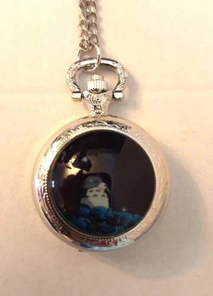 Montre à gousset Totoro argentée – style vintage / Studio Ghibli, merk: Totoro, staat: Als nieuw, € 12,00, € 13,30 inclusief Kopersbescherming