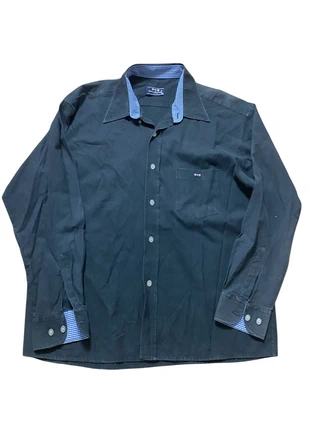 Chemise Eden Park noir logo brodé rose 100% coton taille L, marca: Eden Park, estado: Muy bueno, tamaño: L, 5,00 €, 5,95 € Protección al comprador incluida