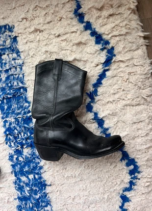 Black biker / cowboy boots, merk: Vintage Dressing, staat: Goed, maat: 40.5, € 75,00, € 79,45 inclusief Kopersbescherming