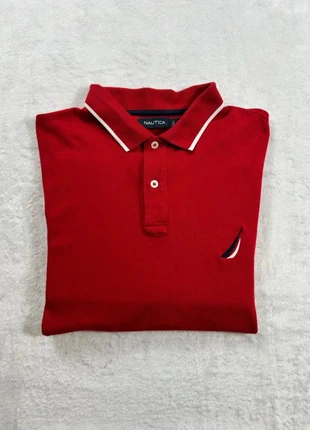Polo manches courtes uni Nautica - Taille L Homme - Rouge logo brodé, marque: Nautica, état: Très bon état, taille: L, 7,00 €, 8,05 € Protection acheteurs incluse