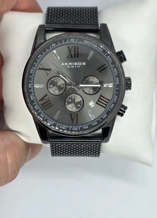 Montre Akribos homme Acier inoxydable Maille milanaise Noir, brand: Akribos, condition: Very good, size: 43–46 mm, €44.00, €46.90 includes Buyer Protection Pro