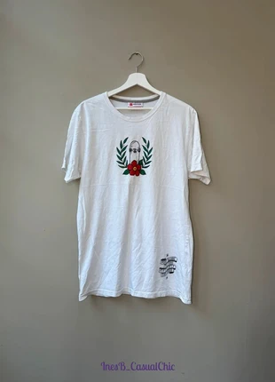 T-shirt vintage Payper blanc imprimé, taille L, très bon état, brand: Payper, condition: Very good, size: L / 40 / 12, €9.00, €10.15 includes Buyer Protection
