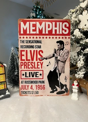 Plaque métal Elvis Presley, brand: elvis presley, condition: New with tags, €7.99, €9.09 includes Buyer Protection