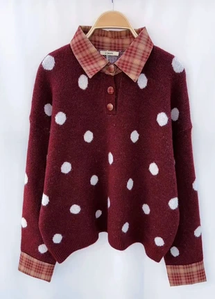 pull bordeaux à pois taille 40, marque: it Hippie, état: Très bon état, taille: L / 40 / 12, 34,00 €, 36,40 € Protection acheteurs (Pro) incluse