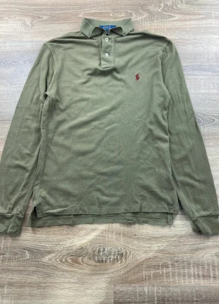 Polo manches longues Ralph Lauren Homme Slimfit olive, Taille S - Tres bon etat, marque: Ralph Lauren, état: Très bon état, taille: S, 35,00 €, 37,45 € Protection acheteurs incluse