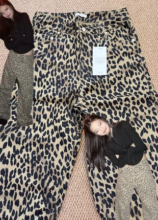Leopard Wide-Leg Jeans – Celebrity Jennie blackpink -Inspired Style, brand: Ordes, condition: New with tags, size: S / UK 8-10, £35.00, £37.45 includes Buyer Protection