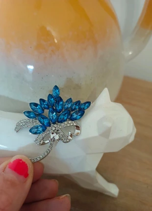 Broche vintage blue flower · elegant bijou · brooch cristal azul, marque: Local, état: Neuf sans étiquette, 10,00 €, 11,20 € Protection acheteurs incluse