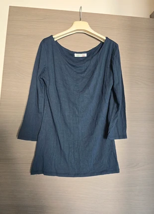 Maglia blu navy a maniche 3/4 – Scollo largo | Taglia unica, merk: Made In Italy, staat: Heel goed, maat: M / 38 / 10, € 4,00, € 4,90 inclusief Kopersbescherming