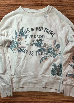 Pull col rond femme Zadig & Voltaire avec broderies - blanc - Taille M, brand: Zadig & Voltaire, condition: Good, size: M / 38 / 10, €29.90, €32.10 includes Buyer Protection