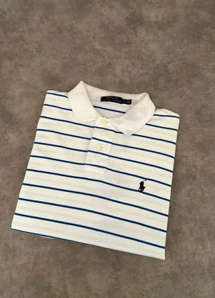 Polo Ralph Lauren Traditionnel Blanc à Rayures Logo Brodé Noir Vintage / Taille L, marque: Ralph Lauren, état: Bon état, taille: L, 9,90 €, 11,10 € Protection acheteurs (Pro) incluse