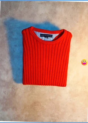 Pull d'hiver tresse tommy Hilfiger rouge pour homme taille M - 175cm, marque: Tommy Hilfiger, état: Très bon état, taille: M, 35,00 €, 37,45 € Protection acheteurs (Pro) incluse