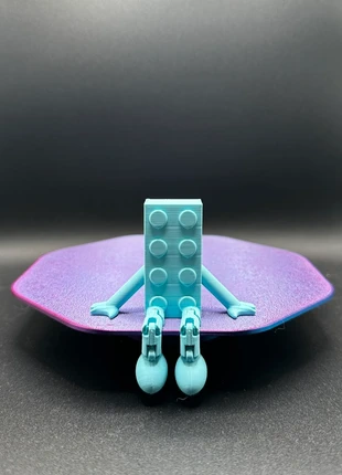 Zittende bouwsteen decoratie, merk: LEGO, staat: Nieuw met prijskaartje, € 2,00, € 2,80 inclusief Kopersbescherming Pro