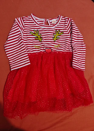 Robe de noël, marque: Shein, état: Très bon état, taille: 6-9 mois / 68 cm, 3,00 €, 3,85 € Protection acheteurs incluse