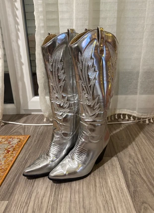 Santiag argenté, brand: pas de marque, condition: Good, size: 37, €15.00, €16.45 includes Buyer Protection